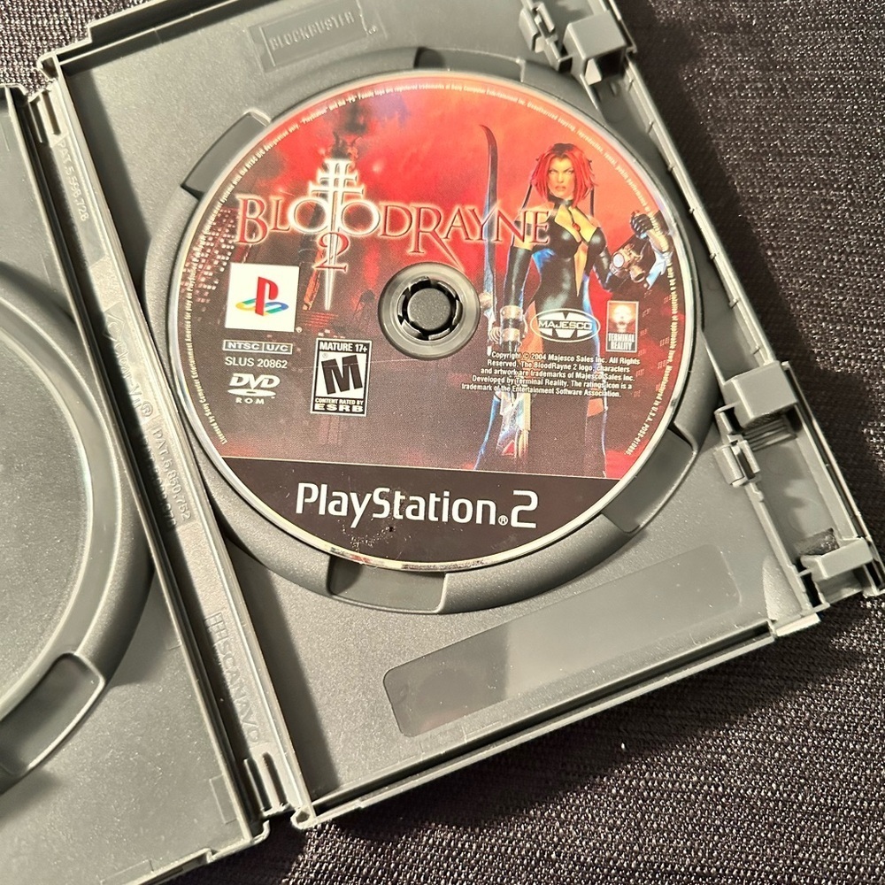 BloodRayne 2 (Sony PlayStation 2, 2004) PS2 No Manual Or Cover. DVD Rom NTSC - Picture 3 of 4